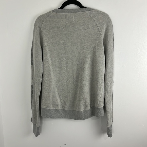 Pam & Gela Annie NWT Sweatshirt w/ Metallic Snakeskin Arm Embellishments - Picture 10 of 11